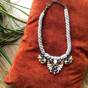 SUGARFIX BOHO NECKLACE COLORED GEMS VINTAGE STYLE